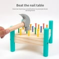 thumbnail image 3 of Mesa De Uñas De Cinco Colores De Madera Reconocimiento De Color De Uñas Suave Para Niños Temprana Rompecabezas Juguetes De Percusión Con Uñas Coloridas Para Niños Hogar Al Aire Libre Methold FN002468-00, 3 of 6