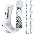 thumbnail image 5 of 6 Pairs Grip Soccer Socks for Men Anti Slip Athletic Socks Non-Slip Sports Football Basketball Socks with Grip Pads, 5 of 6