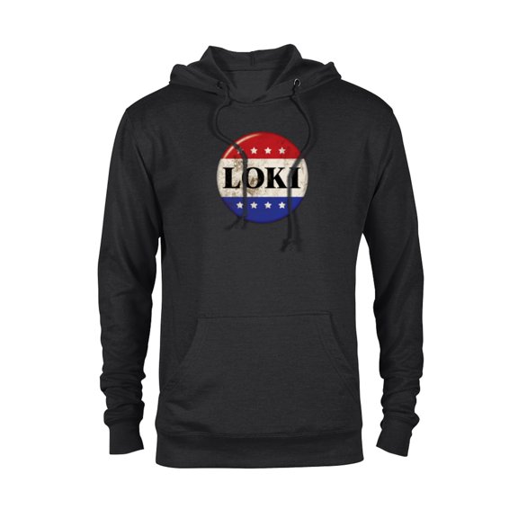Marvel Loki President Loki Button - Pullover Hoodie for Adults - Customized-Black