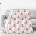 thumbnail image 1 of KLL Heart Cat Pattern Fleece Throw Blanket,Fleece Throw Blankets for Couch & Bed All Season Use-40"x30", 1 of 7