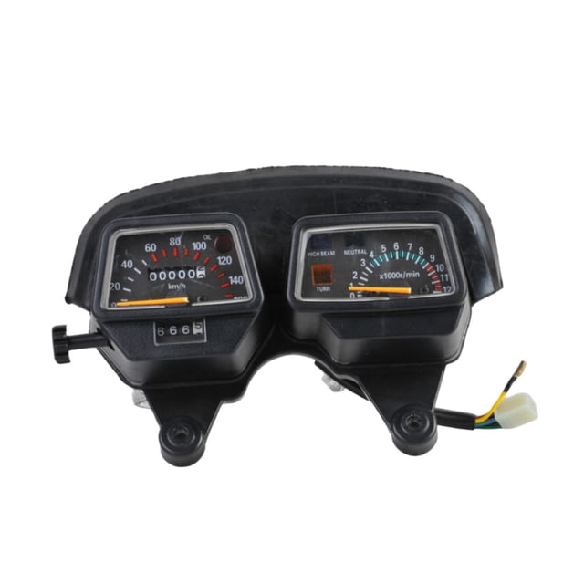 Conjunto de instrumentos para motocicleta, velocímetro, tacómetro, accesorios de repuesto, lectura precisa, color negro, para DT125