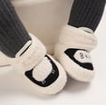 thumbnail image 6 of Otqutp Baby Flat Sole Shoes Warm Shoes Soft Booties Comfortable Boots Toddler Warming Home Shoes Snow Boots for Baby Girls and Boys(Black,0-6 Months), 6 of 7