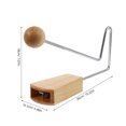 thumbnail image 2 of OULII Bâtons de Rythme en Bois Instrument de Percussion Tremolo en Bois Couleur Bois pour Enfants Structure Simple 1Ensemble, 2 of 8