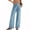 Light Blue, variant on Gfyviroh Jeans for Women Relaxed Fit Stylish Versatile Denim Pants Elastic Waistband Straight Leg Casual Trousers
