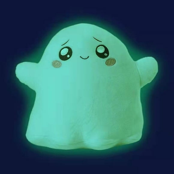 Glow-in-the-Dark Ghosty Canny Plyschdocka, Shining in the Foxy Boxy Ghosty Plyschleksak, Everything/the Boxy/Ghosty Brilliant Plushie Gift, Removable Cartoon Robot, Filled with Luminous Ghosty