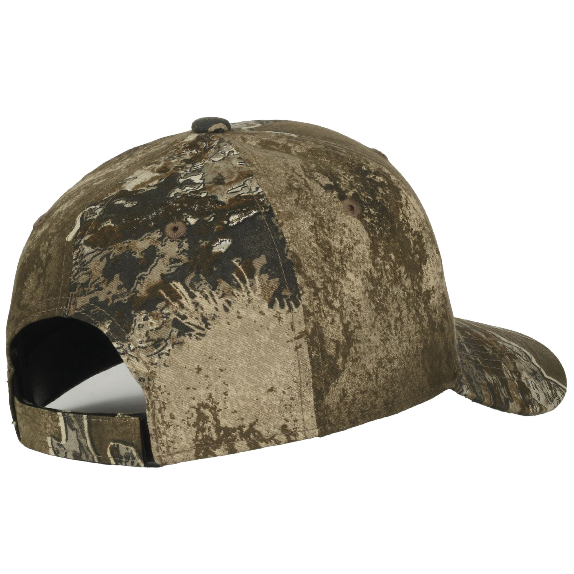 Realtree Excape Camo Hunting Hat, Structured, Cotton Men's Cap w/ Tape Closure, One Size, Camo