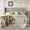 Light Gray, variant on Frostbloom Queen Size Platform Bed Frame, Linen Upholstered Wingback Headboard, Beige