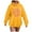 Yellow, variant on Towmus Womens Sweatshirt Graphic Hoodies Cute Letter Print Drawstring Pullover Casual Long Sleeve Tops with Pocket