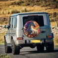 thumbnail image 5 of Gukieu Rainbow Sunset Cloud White Horse Print Car Tire Cover, Adjustable Waterproof and Dustproof Tire Protection Cover, Suitable for SUV, Truck, Van-15 inch, 5 of 6