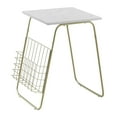 thumbnail image 3 of Manor Park Modern End Table with Magazine Holder, Faux Marble, 3 of 7