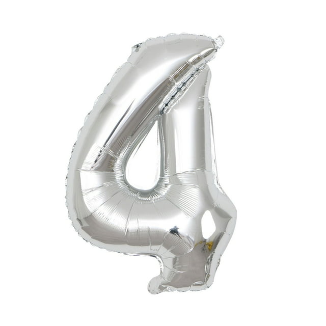 Less Than 5 Party Flag Balloon Set Used for Birthday Party, Anniversary Celebration 100 Cm Number Decoration