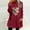 (Fashion 13)Wine, variant on Aimik Womens Fuzzy Fleece Sweatshirt Long Sleeve Graphic Pullover Winter Warm Plush Top Loose Fit Outerwear with Pockets
