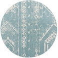 thumbnail image 6 of Unique Loom Outdoor Bohemian Collection Area Rug - Anthro (13' 1" Round Light Aqua/Ivory), 6 of 6