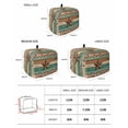 thumbnail image 2 of Western Texas Star Retro Small Toaster Cover 2 Slice, Kitchen Appliance Covers, Vintage Farmhouse Brown Teal Wooden Toaster Oven Cover with Loop, Bread Machine Cover Polyester Dust Cover Protection, 2 of 4