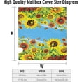 thumbnail image 5 of Sunflowers Mailbox Cover, Yellow Flower Outdoor Magnetic Mail Cover Letter Post Box 18x21 in Mailwrap for Garden Outside Home Decor, 5 of 6