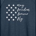 thumbnail image 3 of Instant Message - May Freedom Fly Forever  - Women's Lightweight French Terry Long Sleeve Shirt, 3 of 6