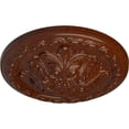 thumbnail image 3 of Ekena Millwork 11 3/8"OD x 2"P Acanthus Ceiling Medallion, Hand-Painted Burnished Mahogany Crackle, 3 of 7