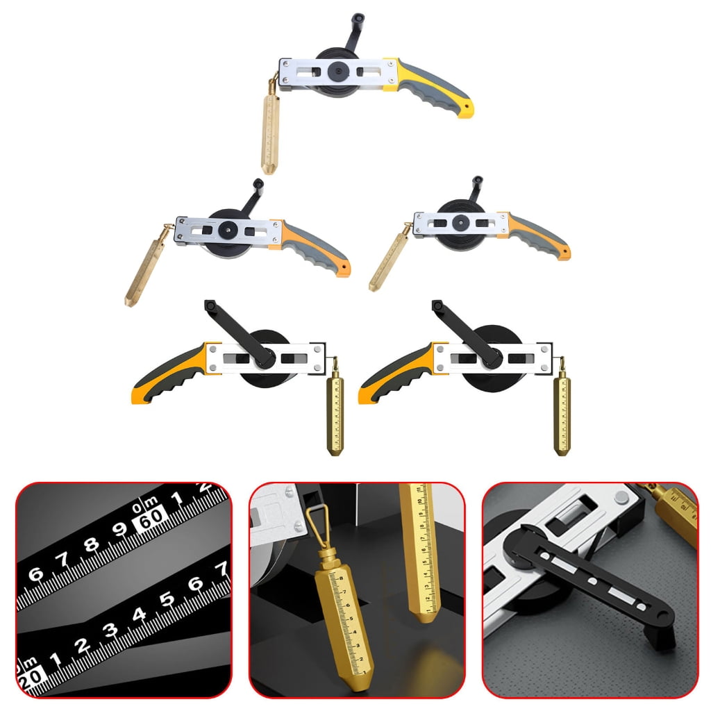 Measuring Ruler with Brass PlumbBob Tape Measure Rubber Handle High Accuracy