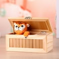 thumbnail image 4 of Wooden Useless Box, Leave Me Alone Box, Most Useless Machine Don't Touch Tiger Toy with Sound, 4 of 8