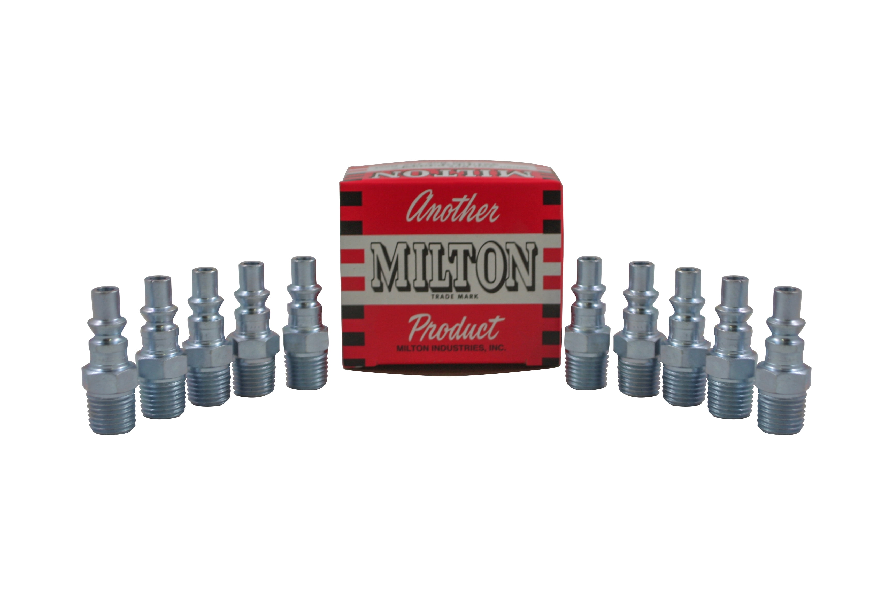 25-Pack Milton 728 M-Style Air Hose Fittings – 1/4" Female NPT Coupler & Plug