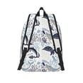 thumbnail image 2 of Lsque Sea Life Elements Pattern Canvas Daypack, Durable Backpack, High-quality Versatile Backpack,Vintage Compact Backpack-Medium, 2 of 6