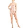 thumbnail image 2 of INC Sets Beige Satin Lace Trim Spaghetti Strap V Neck Cami Lounge Everyday  Size XXL, 2 of 3