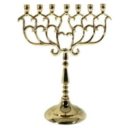 7" BRASS MENORAH - Seven Branches - HANUKKAH HOLIDAY