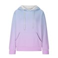 thumbnail image 5 of Jsaierl Womens Hoodies Oversized Gradient Print Hooded Sweatshirts Lightweight Sweaters Comfort Long Sleeve Top Hoodie Womens Hoodies, 5 of 6