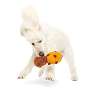BARK Box Dam Daniel Beaver Squeaky Crinkle Plush Dog Toy, XS to Medium