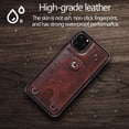 thumbnail image 6 of PU Leather Wallet Case for iPhone 11 Pro Max Necklace Lanyard Case Cover with Card Holder Adjustable Detachable Anti-Lost Neck Strap for Apple iPhone 11 Pro Max 6.5",Brown, 6 of 17