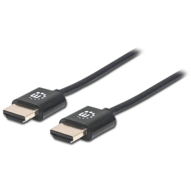 Cable de video ultradelgado Manhattan HDMI M - M de 1.8m. Manhattan 394369