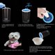 thumbnail image 3 of Limpiador de patas de perro lavadora automática eléctrica para patas de perro carga USB taza de lavado de pies para mascotas limpiador de pies de perro para tienda de mascotas en casa, 3 of 9