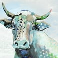 thumbnail image 2 of Tava Studios 26x26 Black Ornate Wood Framed with Double Matting Museum Art Print Titled - Blue Moood, 2 of 4