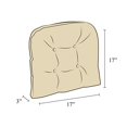 thumbnail image 4 of Klear Vu Omega Universal Tufted Extra Large No Slip Dining Chair Pads, 17"x 17" x 3", 2 Pack, Midnight 2 Pack, 4 of 4