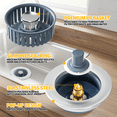 thumbnail image 5 of Upgraded 3in1 Kitchen Sink Drain Strainer & Sink Stopper, Stainless Steel Kitchen Drain Plug ， Cover with Anti-Clogging Basket Strainer, Fit US Standard 3-1/2'' Sink Drain Hole, Silver, 5 of 6