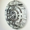 thumbnail image 4 of THE GEARS CLOCK Wall Clock with Real Moving Gears EN-LI_ 24 in Round Grey-White, 4 of 10