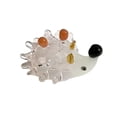 thumbnail image 2 of Hand Blown Hedgehog Figurine Mini Glass Animal Sculpture Collectible Gift for Home Bedroom Tabletop Decor, 2 of 8