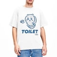 thumbnail image 5 of Camiseta Chiikawa Toilet Time, camisetas estéticas masculinas de algodón puro, camisetas populares y cómodas de verano, camisetas de gran tamaño con logotipo personalizado, 5 of 5