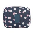 thumbnail image 1 of Bolsa de maquillaje Toystoory cosméticos portátiles impermeables gran capacidad Flor azul oscuro, 1 of 6