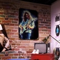 thumbnail image 4 of Placa de Metal Vintage de hierro, decoración de pintura Rectangular de cantante Rory Gallagher, 30x40cm, 4 of 9