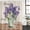 Lavender SlateBlue Beige, variant on Polyester Fabric Purple Lavender Shower Curtain, Spring Daisy Butterfly Plants Watercolor Blue Waterproof Bathtub Curtain Bathroom Decor Set with Hooks 60 x 72 Inches