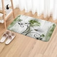 thumbnail image 4 of Rustic Farmhouse Bath Mat, Farm Sage Green Daisy Floral Flowers and Butterfly on Country Wooden Forest Green Bath Rug for Bathroom, Olive Green Bath Mat Soft Non Slip Bath Rugs, 16X24N, 4 of 4