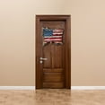 thumbnail image 5 of patriotic Wooden American Flag wall hanging Sign 4th of July Wood Block Patriotic Wall Art 4th of july Decor for Memorial Veterans Day Wall Decorations, 7.87 x 7.48 Inches, 5 of 5