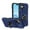Blue, variant on Fashion Case with Holder Stander Kickstand Drop Resistant Shockproof Case For iPhone 16 (6.1inch)