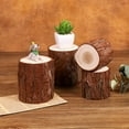 thumbnail image 4 of Wooden Stump Candle Holder Tree Tea Light Holder Craft Display Wooden Base Wedding Centerpiece, 4 of 6