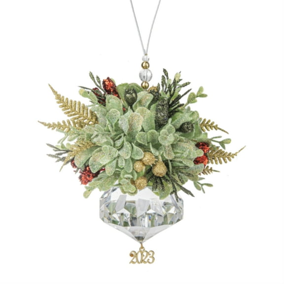 Ganz 2023 Holiday Jewel Plastic Holiday Christmas Ornament