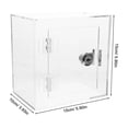 thumbnail image 2 of LEEYNEER Charity Donation Box Acrylic Transparent Holder  Community Events Fundraising 1Pack, 2 of 7