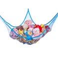 thumbnail image 2 of Red de animales de peluche, hamaca de juguete de animales de peluche Jumbo de 70 pulgadas Red de esquina de animales de peluche para la pared para la habitación de los niños (azul) JAMW Sencillez, 2 of 5