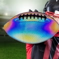 thumbnail image 1 of Pelota de Rugby brillante shamjiam pelota de fútbol americano tamaño oficial Correa negra, 1 of 8