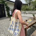thumbnail image 3 of CanvasTote Bag Shopper Casual Handbag for Women Large Capacity Shoulder Bag Lady Purse Travel Bag with Letter Pattern, 3 of 20